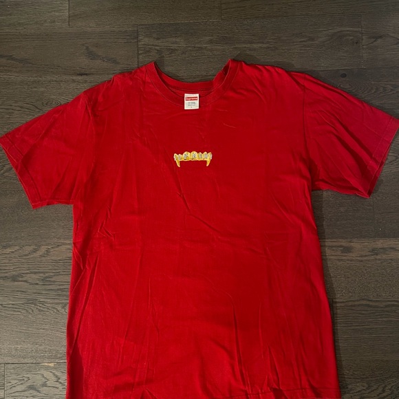 Supreme Other - Supreme Red Tee with Gold Logo
